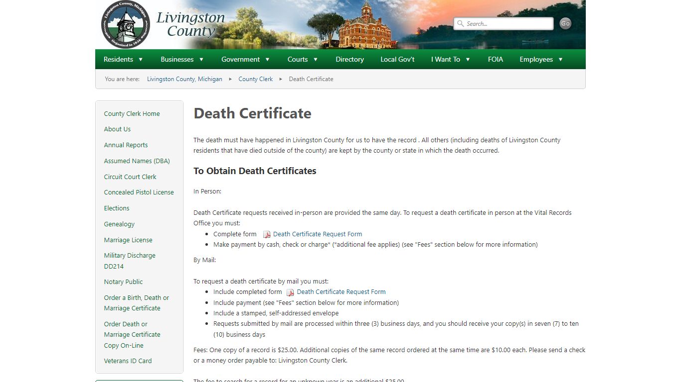 Death Certificate